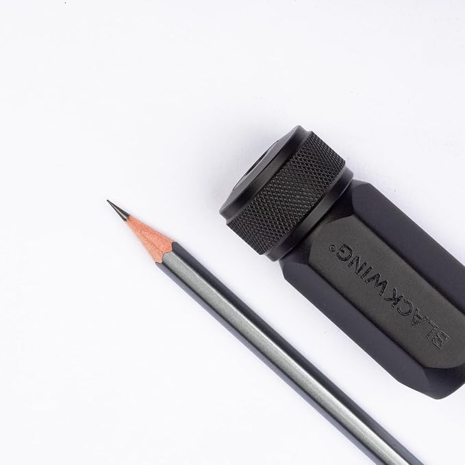 Blackwing One-Step Long Point Sharpener, German Steel Blade, Machined Aluminum - Image 5