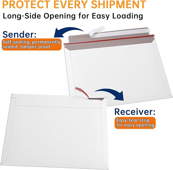 100 Pack 13.5 x 10 Inch Rigid Mailers, Art Prints, Certificates, Small Business - Image 6