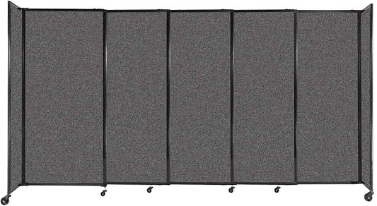 Versare Straightwall Sliding Portable Wall Partition | Freestanding Office by VERSARE
