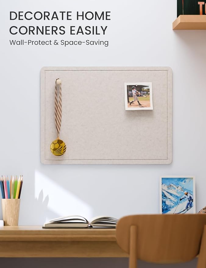 Fluxynara Bulletin Board, 23.6" x 17.5" Cork Board Alternative - Image 4