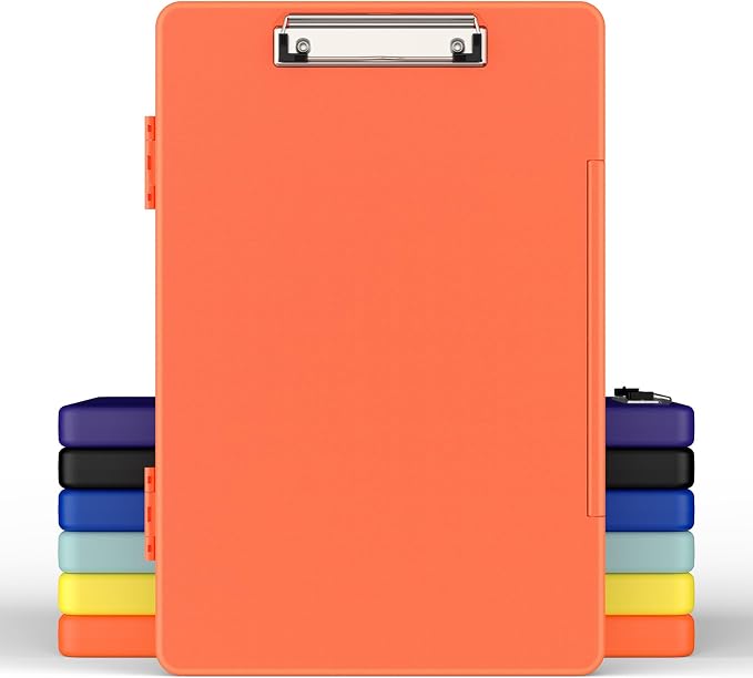 Legal Size Clipboard with Storage, 8.5 x 14 Clip Board, Folio & Side-Opening by Juvealoe