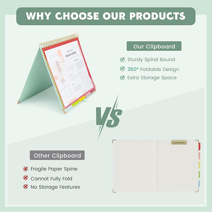 EYROZILL Clipboard with Storage, Clipboards - Image 7