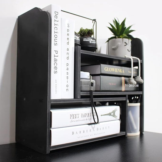 YGYQZ Adjustable PVC Desktop Organizer Storage Rack by YGYQZ
