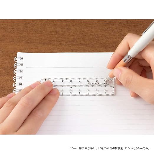 DESIGNPHIL 42263006 Midori Multi Ruler, 6.3 inches, Transparent - Image 6