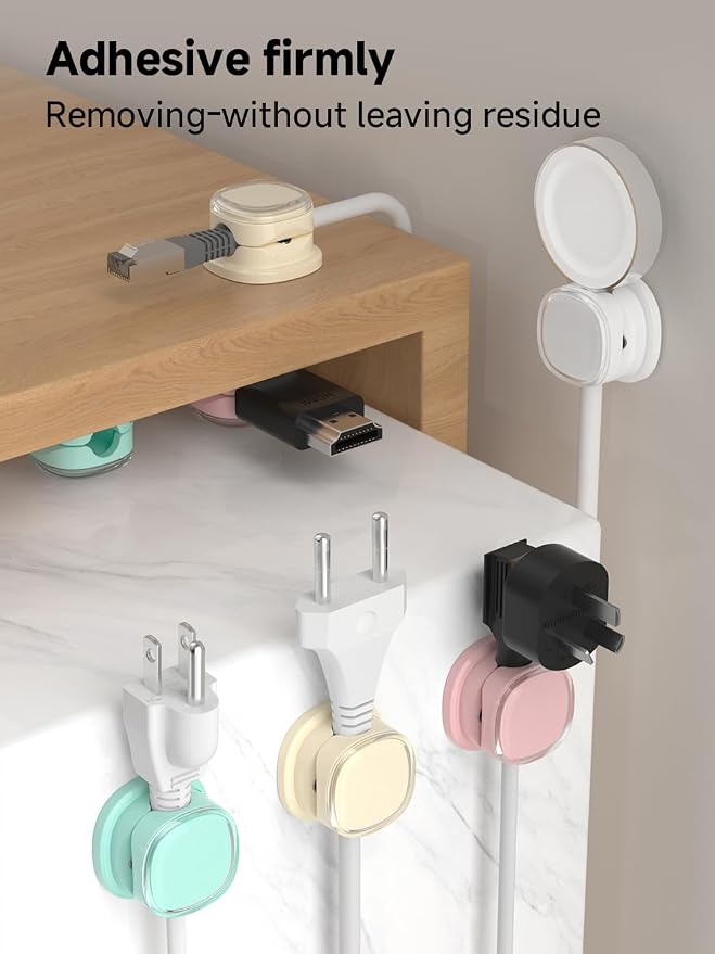 Magnetic Cable Clips, Adjustable Cord Holder Management, Adhesive Wire Keeper - Image 8