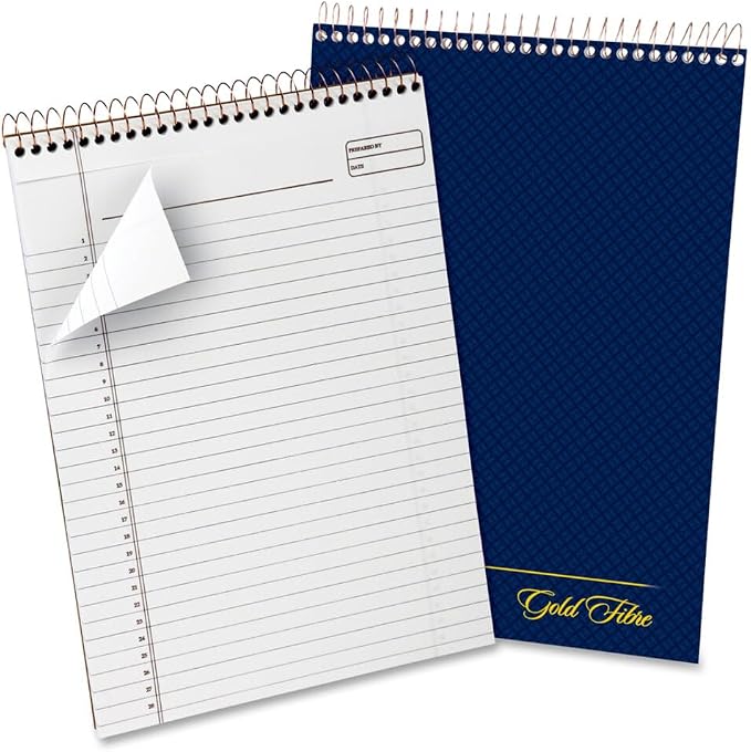 AMPAD Gold Fibre Project Planner, Top-Wire Bound, 8-1/2" x 11-3/4", Project Rule by TOPSProducts