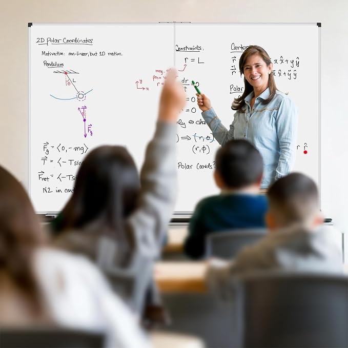 XBoard Magnetic Whiteboard 48 x 48 Inch, Foldable Dry Erase White Board - Image 5