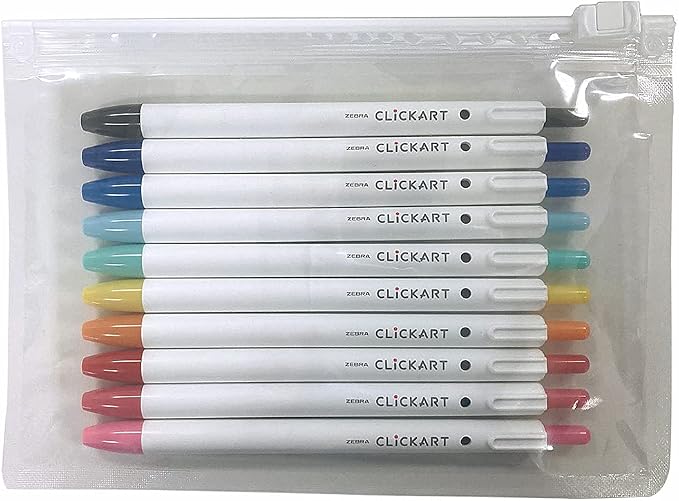 Zebra WYSS22-10C Water Based Pen, 10 Color Set - Image 6