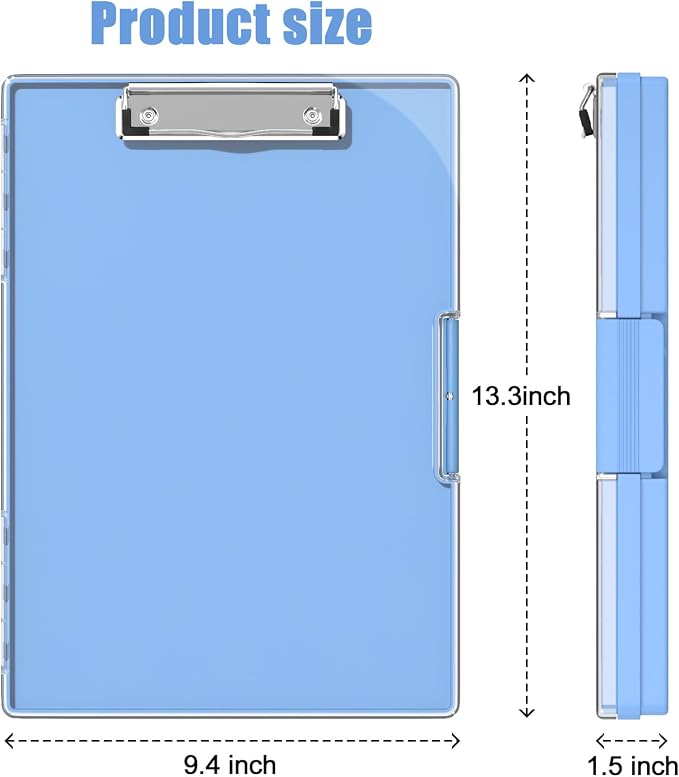 Hongri Clipboard with Storage, Heavy Duty with Dual Compartment, Smooth Writing - Image 2