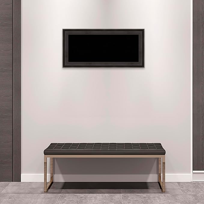 Amanti Art Black Cork Board for Wall, 16x34 Vision Board with Black Wood Frame, Medium Corkboard Office Decor for Home Organization, Casual Corkboard Pinboard to Display Items for Home Organization-DeskLoop Office