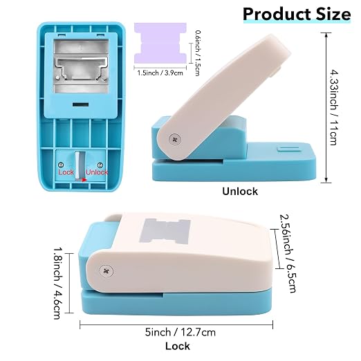 2 Pcs/Sets 30 Holes Binding Punch and Tab Machine, Loose Leaf Paper Punch - Image 6