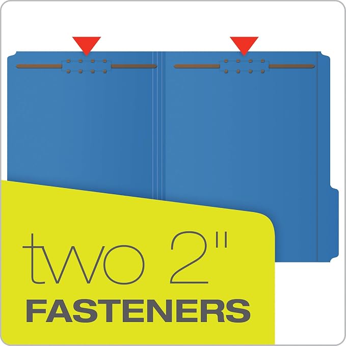 Pendaflex Fastener Folders, 2 Fasteners, Letter Size, 1/3 Cut Tabs in Left - Image 2