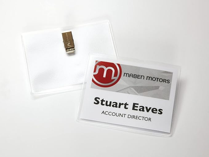 Avery Customizable Name Badges, Clip Style, 50 Total - Image 8