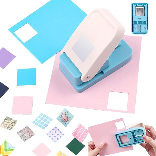 BAOFALI 3Pcs/Set 2 Stamp Puncher 1X0.8inch & 1inch Square Punch Set, Scalloped - Image 5