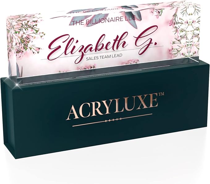 Desk Name Plate Personalized, Custom Name Plates, 2½/x8 Inches, Thick - Image 6