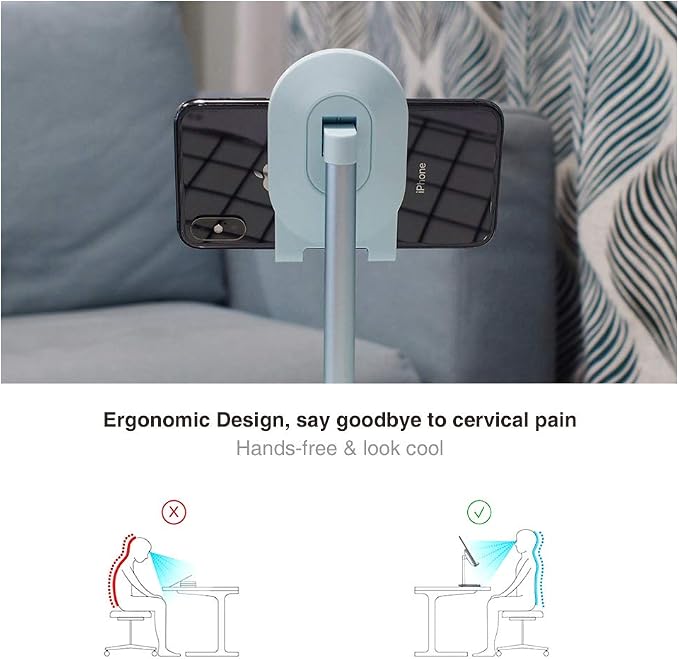 Bright Stone Phone Stand for Desk, Adjustable Cell Phone Holder for Desk - Image 3