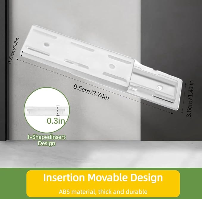 10Pcs Adhesive Punch-Free Socket Holder, Self Adhesive Power Strip Holder - Image 6