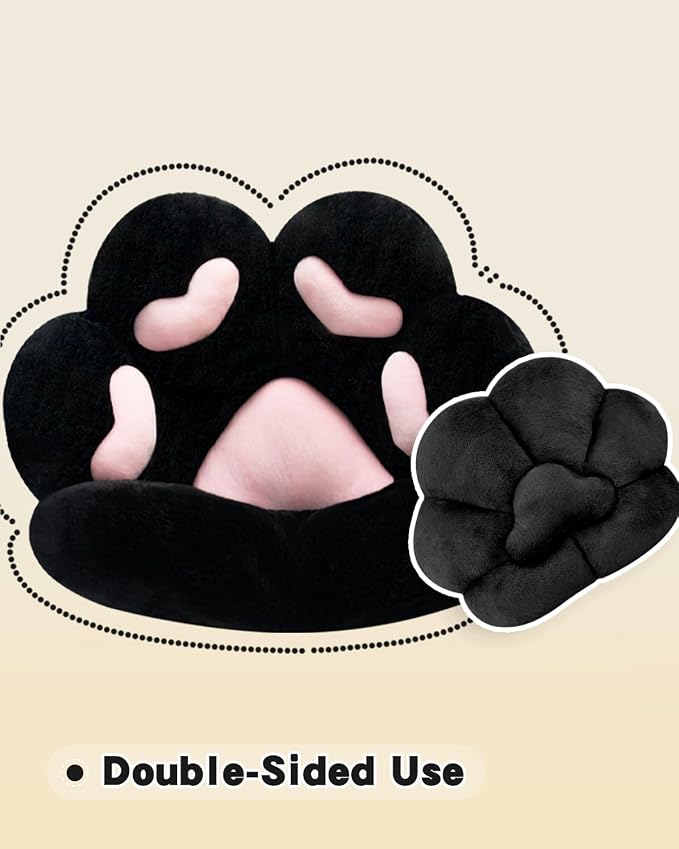 MOONBEEKI Cat Paw Cushion Chair Comfy Kawaii Plush Seat Cushions Shape Lazy - Image 9
