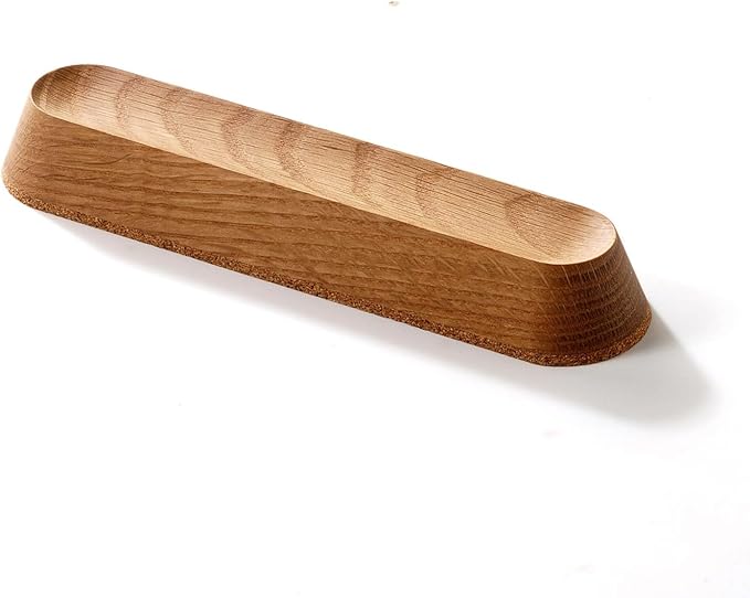 Wood Pen Tray – Handmade Walnut Desk Organizer, Minimalist Pen Holder for Office, Home, Gift(MODEL-2-OAK)-DeskLoop Office