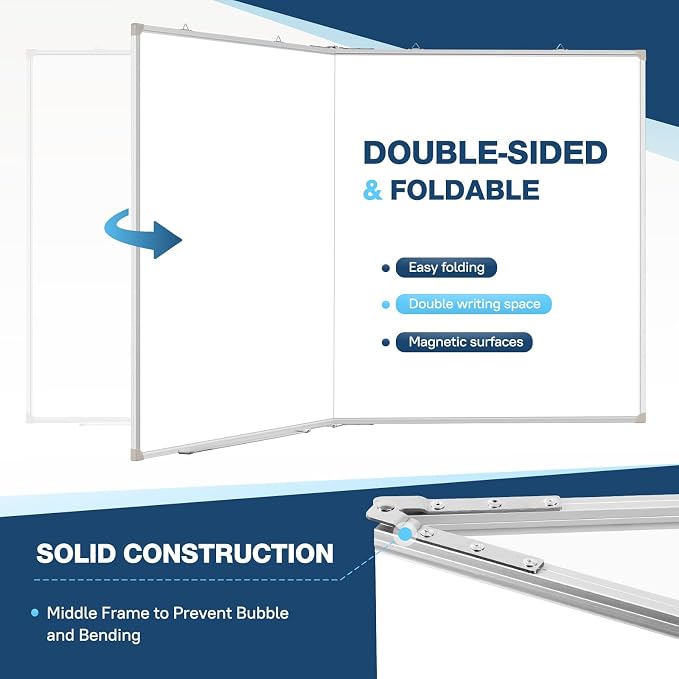 WALGLASS Large White Board Dry Erase Board, Magnetic Whiteboard - Image 3