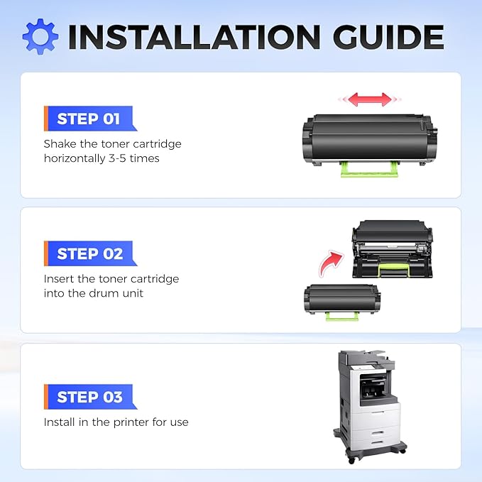 24B6025 Imaging Unit (Not Toner) Black 1-Pack High Yield Replacement for Lexmark 24B6025 Drum Unit Compatible with Lexmark M5155 M5163 M5170 XM5163 XM5170 XM5263 XM7155 XM7155X Printers(100,000 Pages)-DeskLoop Office
