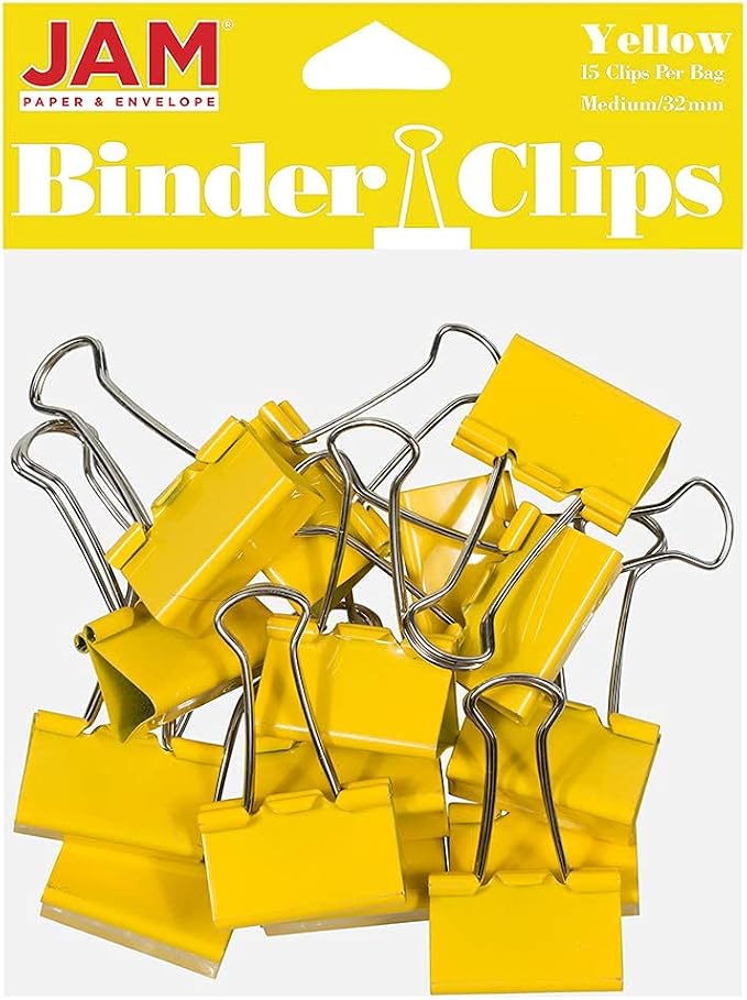 JAM PAPER Colorful Binder Clips by JAMPaper