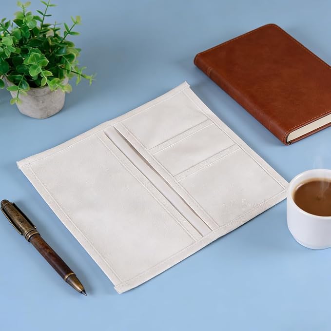 CRASPIRE 2Pcs Travelers Notebook Pocket Oxford Fabric Standard Passport Size - Image 7