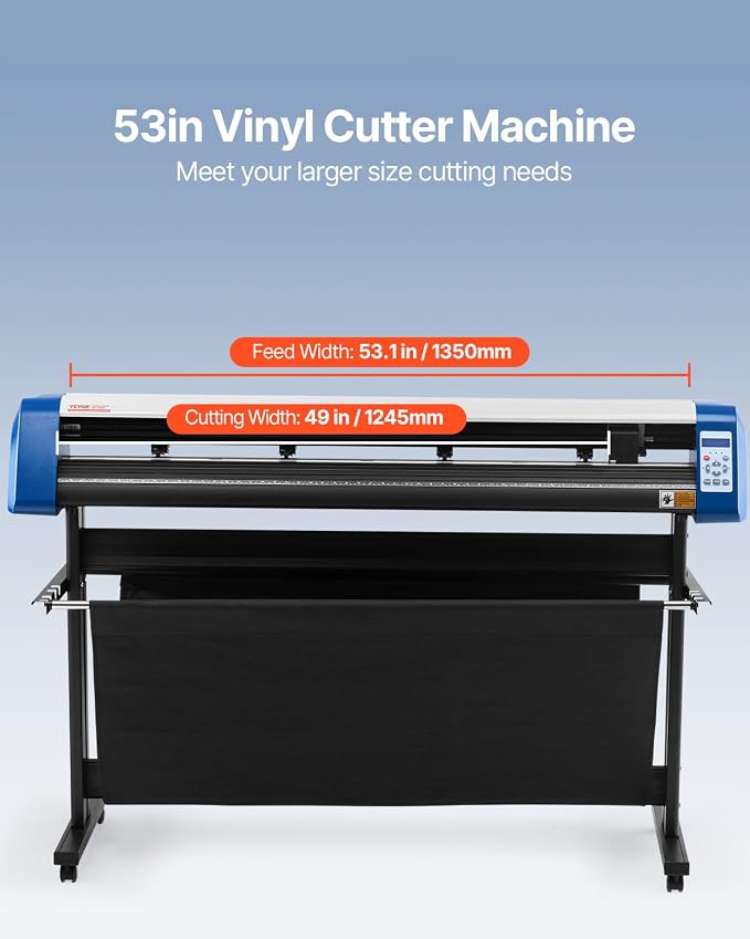 VEVOR Vinyl Cutter 53 Inch Vinyl Cutter Machine Semi-Automatic DIY Vinyl - Image 2