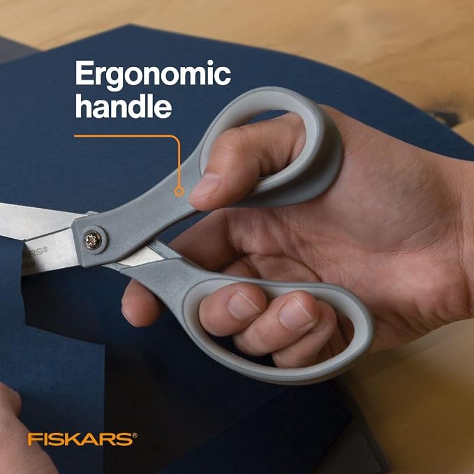 Fiskars All Purpose Scissors, High Performance Cutting, Stainless Steel Blades - Image 5