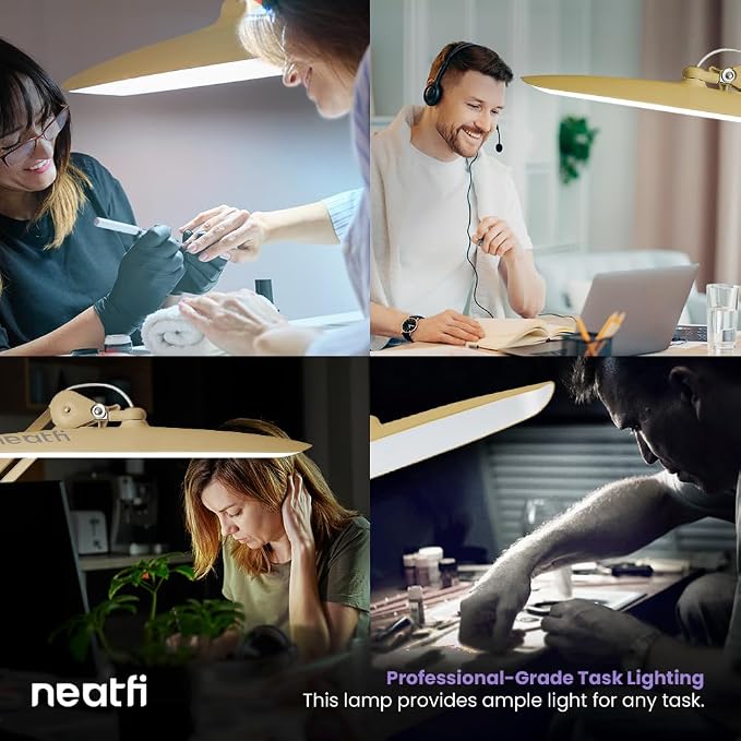Neatfi XL 2, 200 Lumens LED Task Lamp, 4 Level Brightness, 3 Light Modes - Image 8