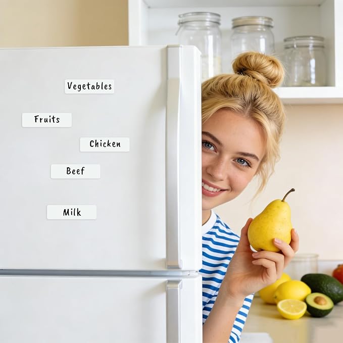 50Pcs Magnetic Dry Erase Labels Whiteboard Magnets Size 3.2"x1.2" Magnetic - Image 6