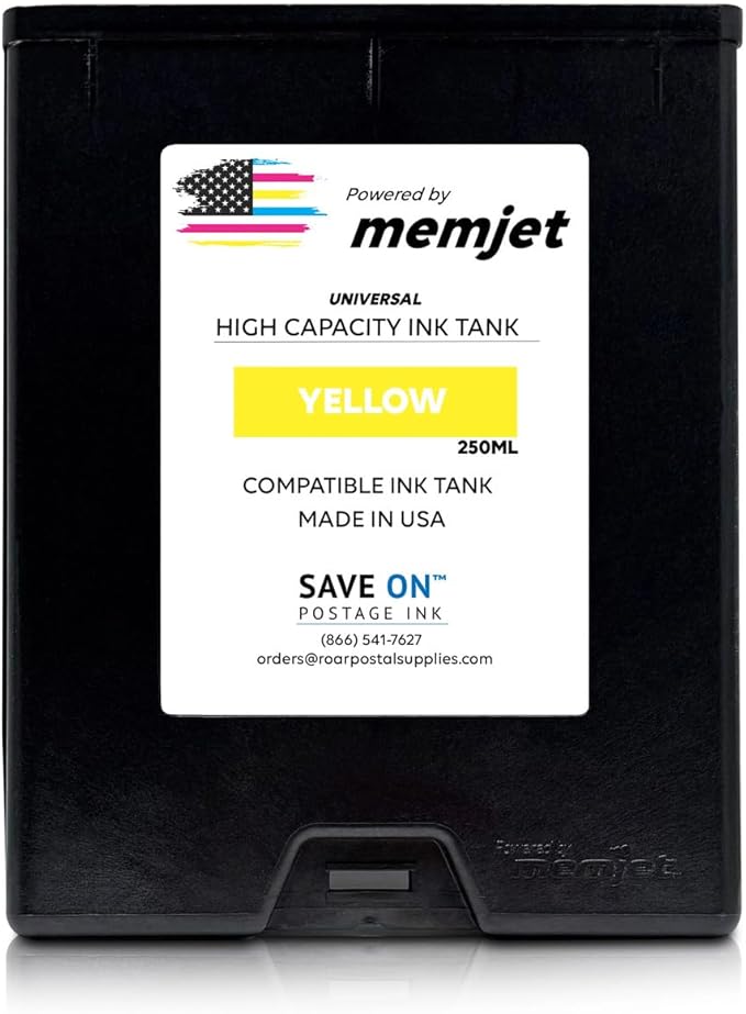 Save On Postage Ink, Memjet Ink Cartridge Compatible Astro 123-2415 | Memjet Ink Compatible HI-Cap Yellow Ink Tank for AstroJet M1 M2 S1 and M1DX-DeskLoop Office