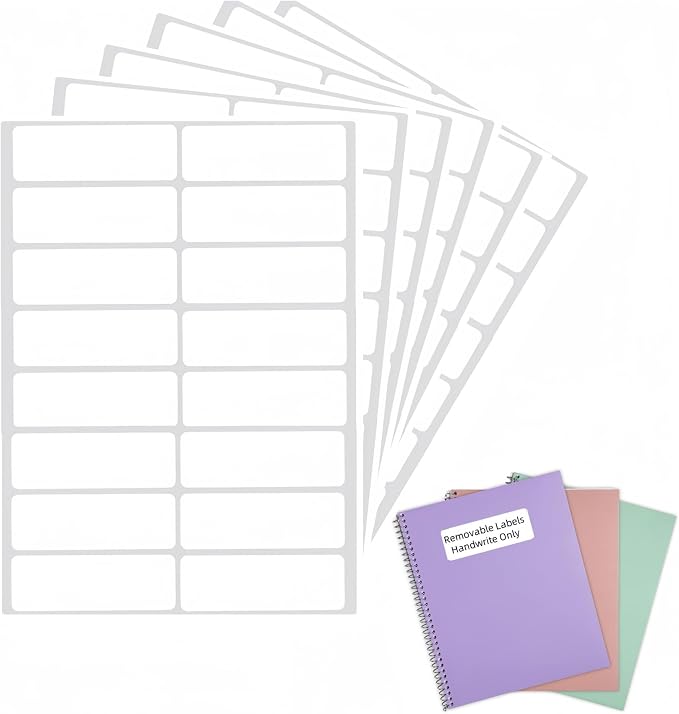 Removable Waterproof Labels for Bottles -320PCS 0.62 x 2.35 inch Organizing - Image 8