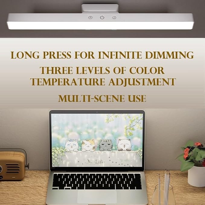 BY-J [2025 Upgraded Version Eye Protection Study Desk Lamp Student Desk Bedside - Image 2
