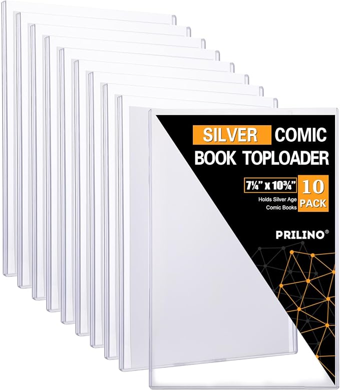 10ct Silver-Age Comic Book Toploaders by Unknown