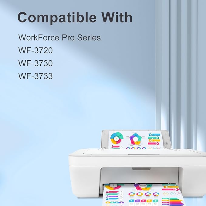 TEINO 702XL Ink Cartridges Combo Pack Remanufactured Ink Cartridge Replacement for Epson 702 XL 702XL T702XL for Epson Workforce Pro WF-3720 WF-3733 WF-3730 Printer (Black Cyan Magenta Yellow, 4-Pack)-DeskLoop Office