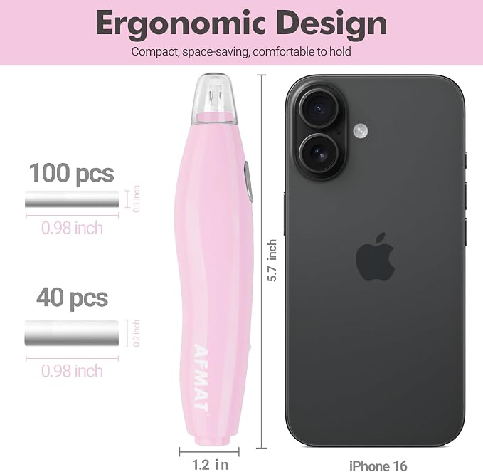 AFMAT Electric Eraser, with 140 Eraser Refills, Rechargeable Pencil Erasers - Image 4