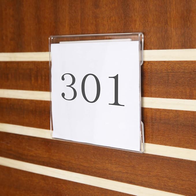 Niubee 4x6 inch Wall Mount Acrylic Sign Holder - Image 6