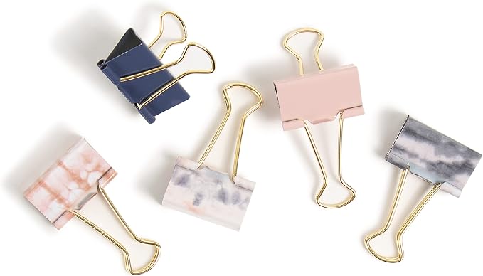 U Brands Fashion Binder Clips, Soft Dye - Image 2