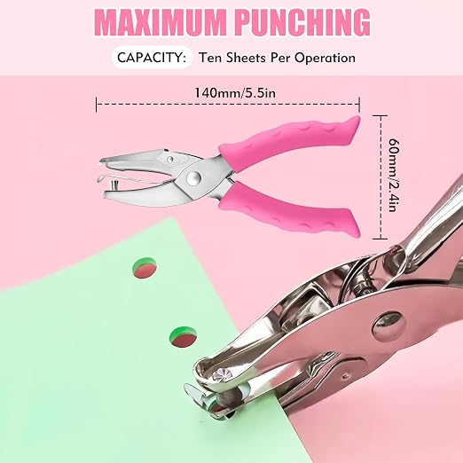 2 PCS Hole Punch, Diameter 1/4" and 1/8" Single Hole Punch, - Image 3