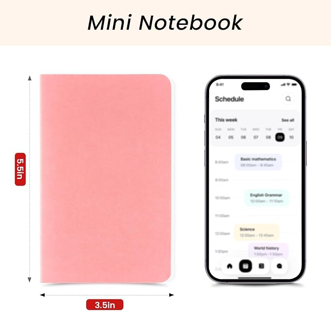 Oucaru 16PCS Mini Notebooks Bulk, 3.5" x 5.5", 16 Color, 60 Pages Lined Paper - Image 2