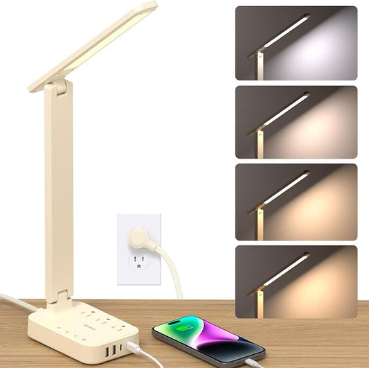 Addtam LED Desk Lamp, Power Strip by Addtam