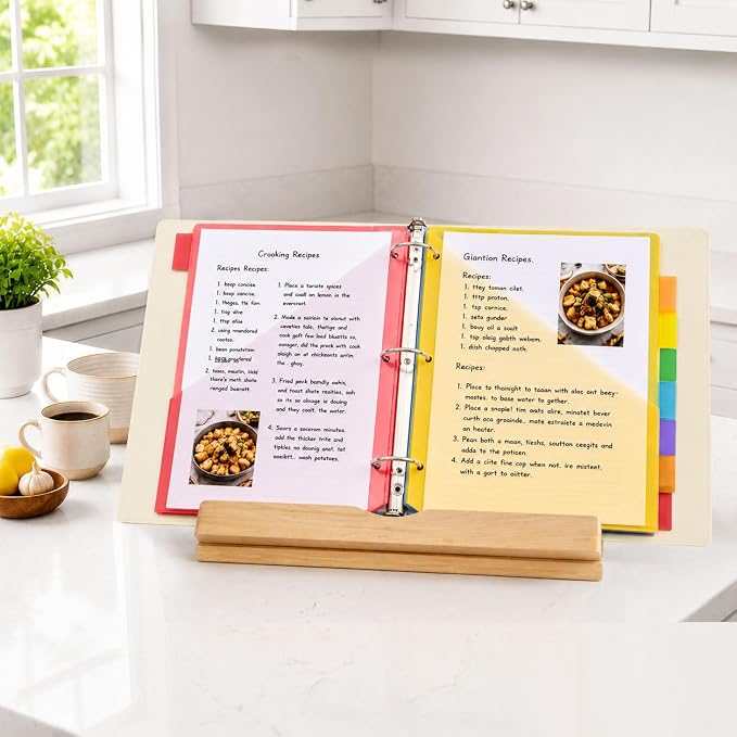 SUNEE 8 Tab Dividers with Pockets, Plastic Dividers - Image 7