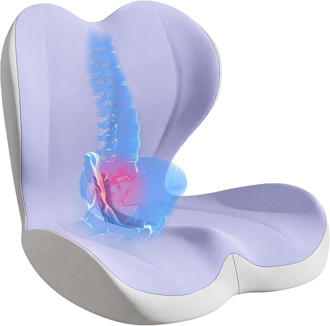 Seat Cushion for Office Chair and Car, Lumbar Support Pillow for Office Chair by Unknown