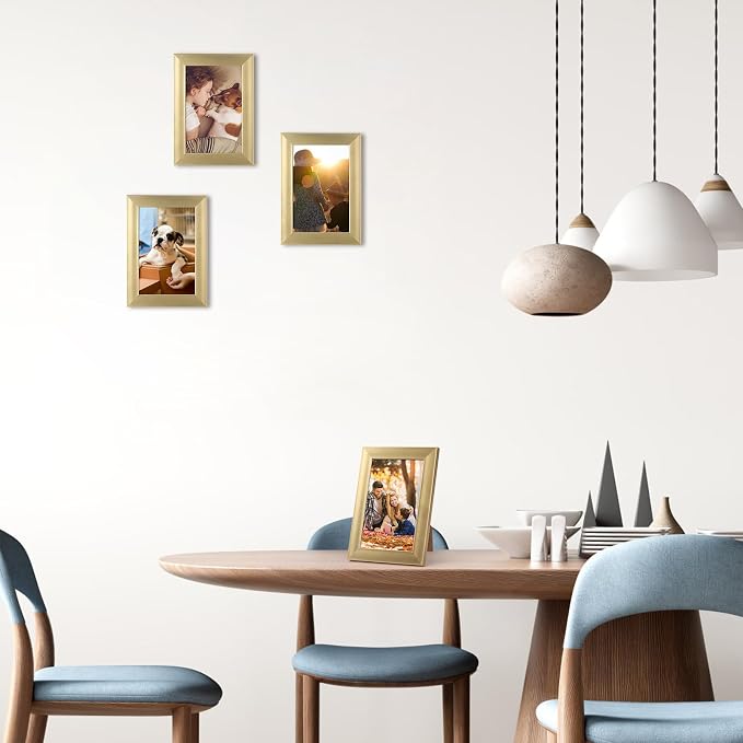 Giftgarden 4x6 Picture Frame Gold Set of 12 - Image 7