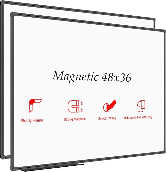 JILoffice Magnetic Whiteboard/White Board, Dry Erase Board 48 x 36 Inch by JILoffice
