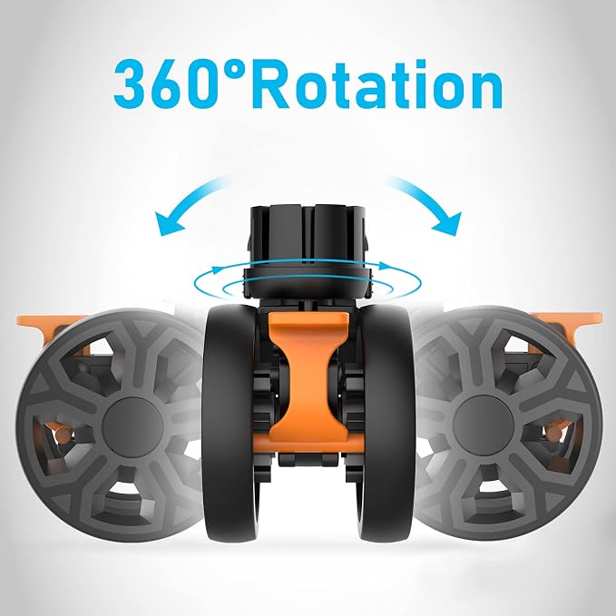 FELICON SELORSS Heavy Duty Rotation Swivel Wheels-Black-2PCS | 360°Rotate Wheel - Image 2