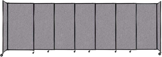 Versare Straightwall Sliding Portable Wall Partition | Freestanding Office by VERSARE