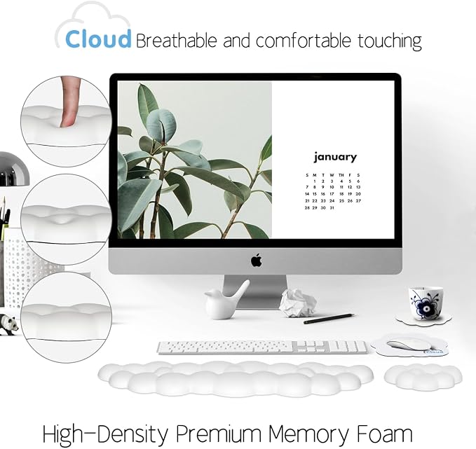 Cloud Wrist Rest Keyboard Palm Rest - Image 6