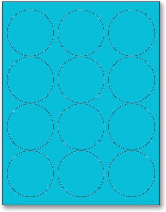 NextDayLabels - 8-1/2 x 11 Neon Color High Light Fluorescent Labels by NextDayLabels
